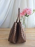 Кожаная сумка Bottega Veneta Basket 30x20 см - Brown