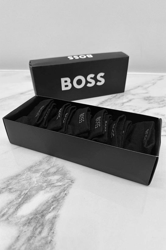 Комплект чёрных носков Hugo Boss
