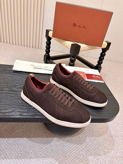 Мужские кроссовки Loro Piana Soho 2.0 Walk - Brown   