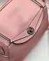 Женская кожаная сумка Hermes Lindy Premium 26x18x13 см - Pink