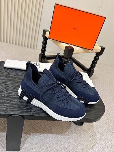 Текстильные кроссовки Hermes lift slip-on   