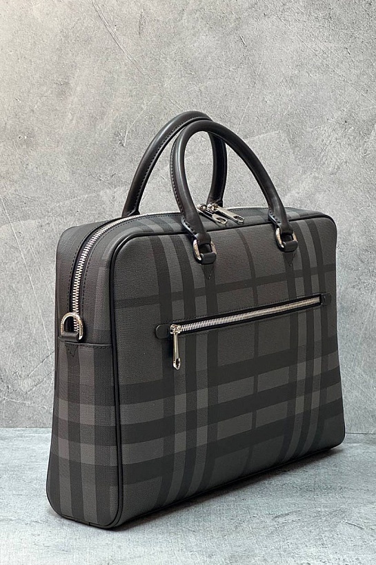 Мужской портфель Burberry Ainsworth Premium 37x26x9 см - Black