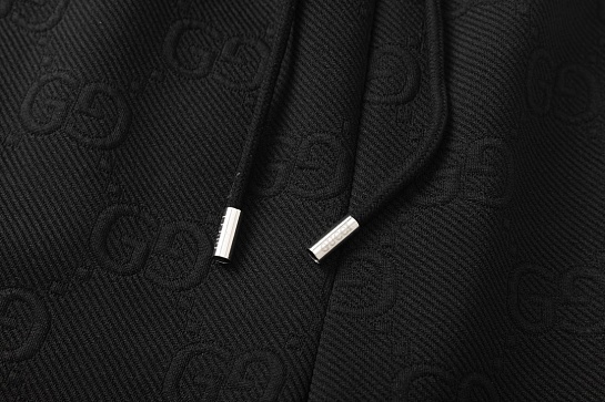 Мужские чёрные шорты Gucci GG Jacquard