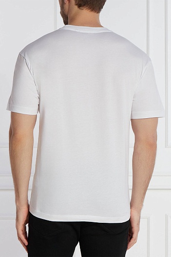 Мужская белая футболка Calvin Klein logo-print   