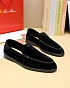 Мужские замшевые лоферы Loro Piana Summer Walk - Black