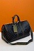 Кожаная дорожная сумка Louis Vuitton Keepall Bandouliere premium 45x27x20 см