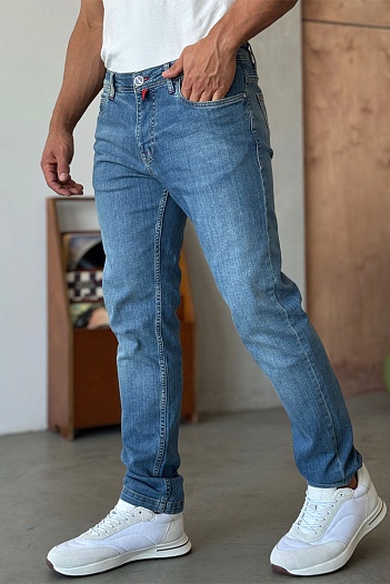 Мужские синие джинсы Kiton   