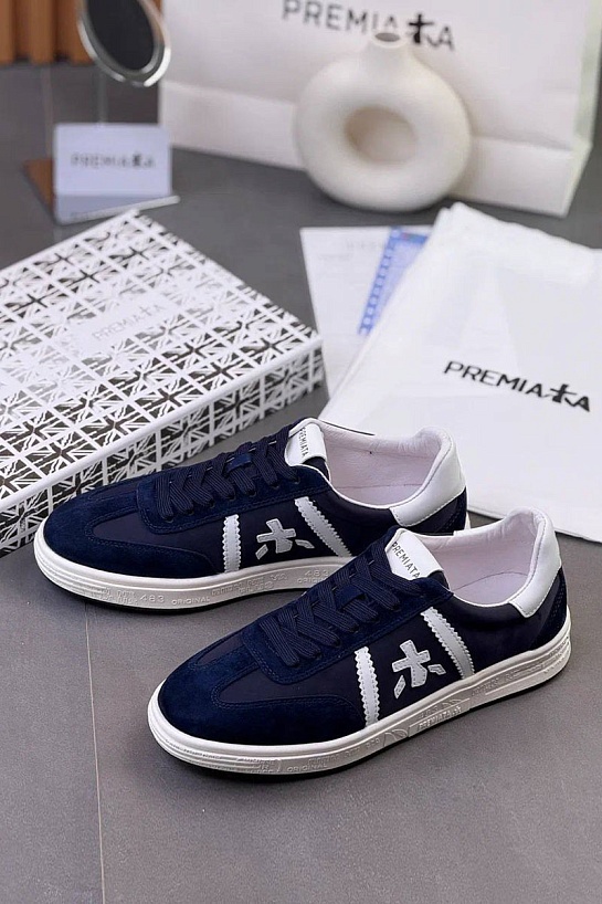 Комбинированные кроссовки Premiata Bonnie - Navy