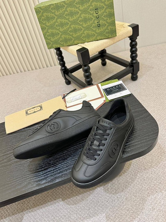 Мужские кроссовки Gucci G75 - Black