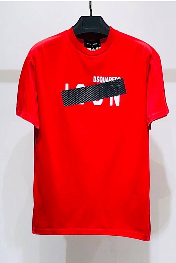 Мужская футболка Dsquared2 Tape Detail - Red   