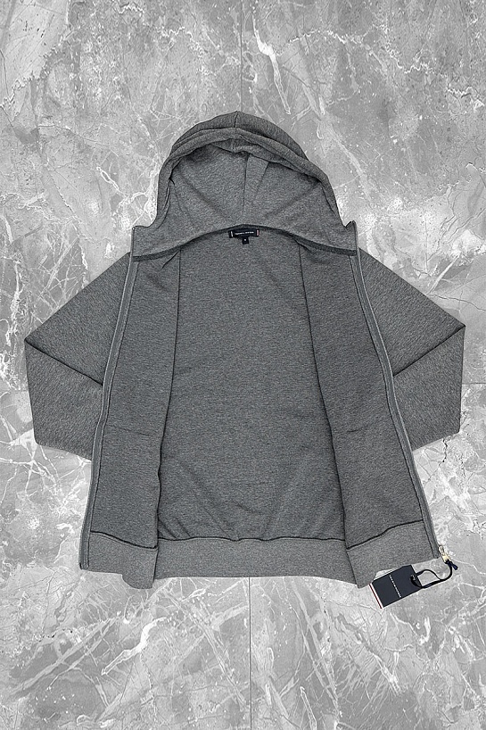 Кофта на молнии серого цвета Tommy Hilfiger