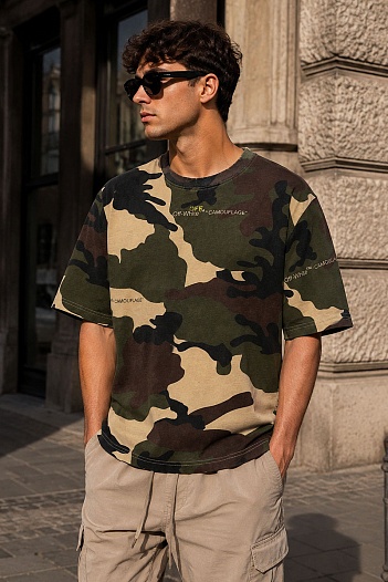 Оверсайз футболка Off-White Arrows Camo   