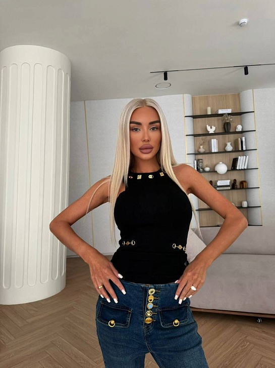 Женская майка Schiaparelli premium - Black