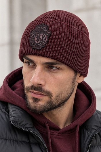 Шапка Billionaire logo-embroidered - Burgundy   
