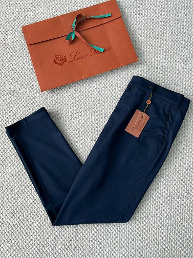 Мужские брюки Loro Piana Premium - Navy   