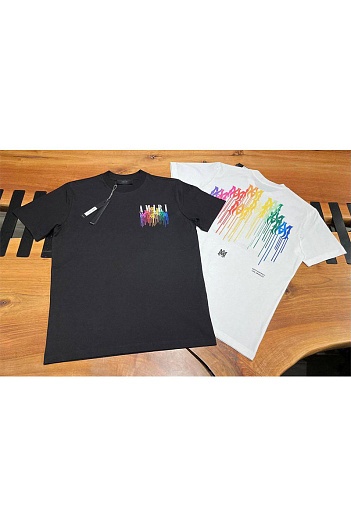 Белая футболка Amiri M.A. Drip logo-print   