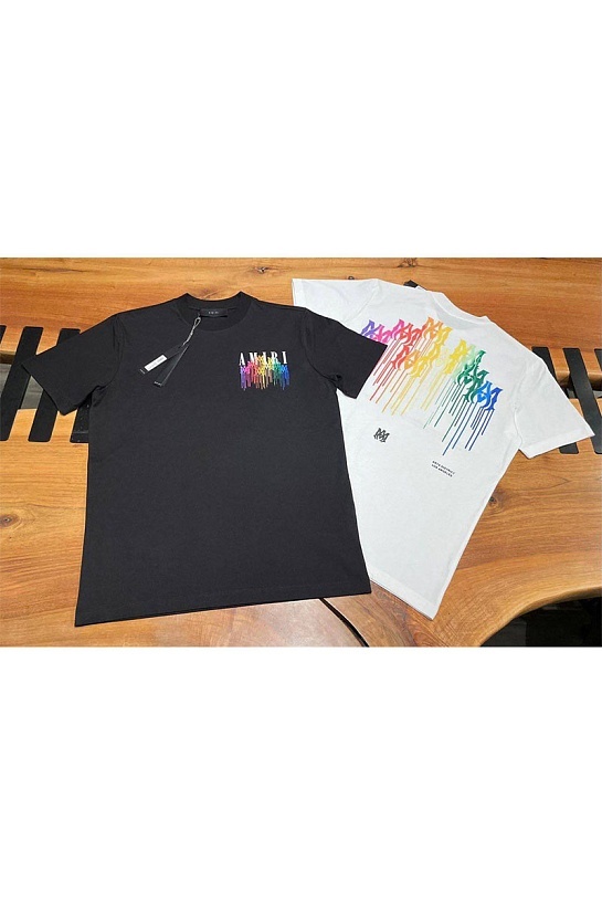Белая футболка Amiri M.A. Drip logo-print