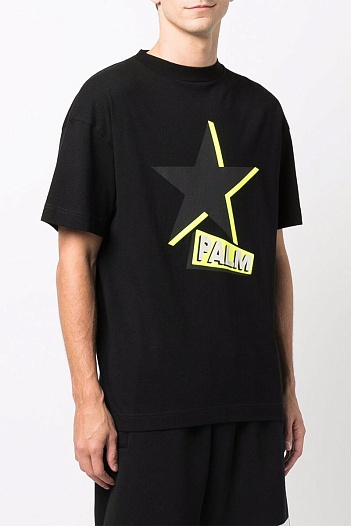 Оверсайз футболка Palm Angels Star - Black   