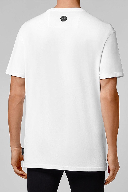 Футболка белого цвета Philipp Plein rhinestones