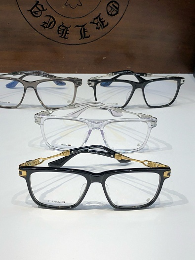 Очки Chrome Hearts с прозрачными линзами   