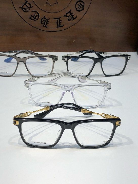 Очки Chrome Hearts с прозрачными линзами