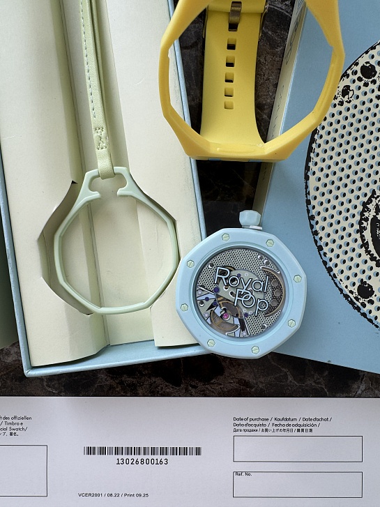 Часы Audemars Piguet × Swatch Royal Pop Blaue Acht premium 