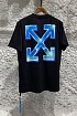 Чёрная оверсайз футболка Off-White Blue Metal Arrows