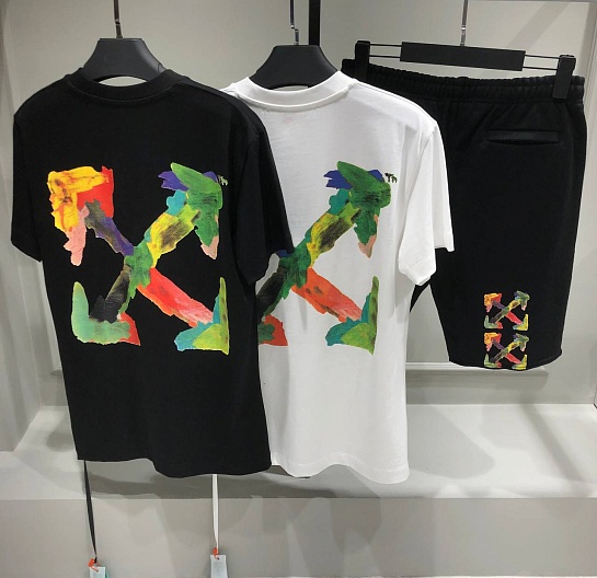 Чёрные шорты Off-White Brush Arrow