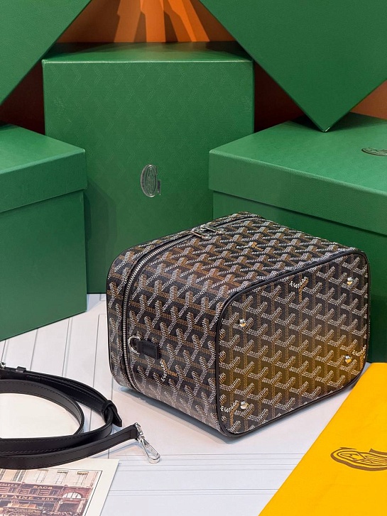 Кожаная сумка Goyard Muse Vanity Case ​premium 20x16x14 см