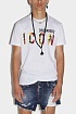 Футболка белого цвета Dsquared2 Icon tropical