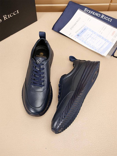 Мужские кожаные кроссовки Stefano Ricci   
