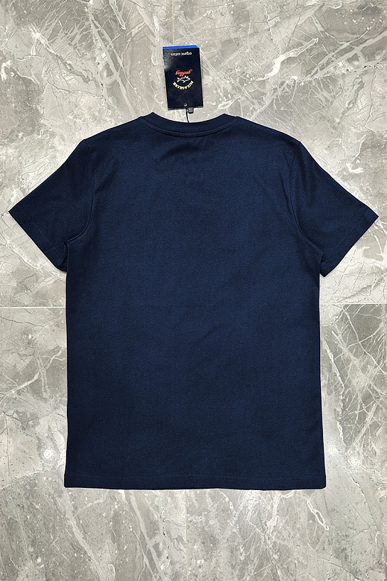 Футболка тёмно-синего цвета Paul & Shark logo-patch