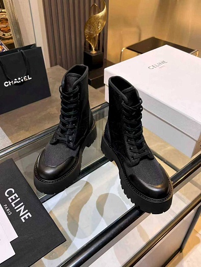 Женские ботинки Celine premium - Black   
