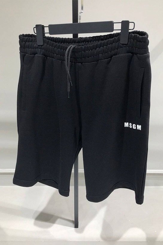 Мужские чёрные шорты MSGM
