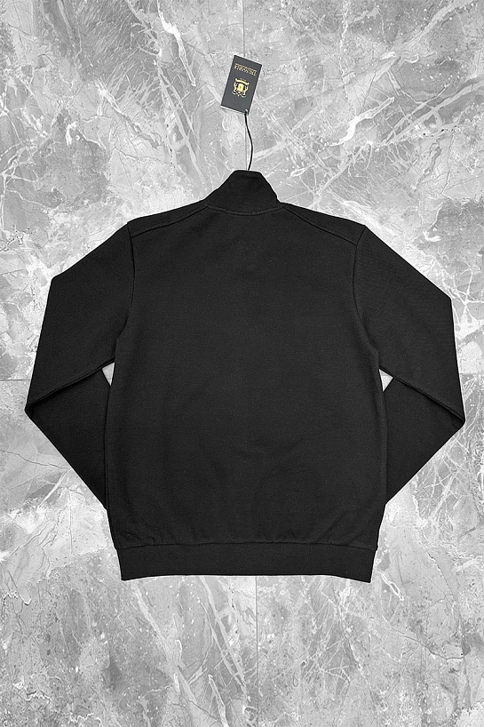Кофта на молнии Trussardi logo-embroidered - Black