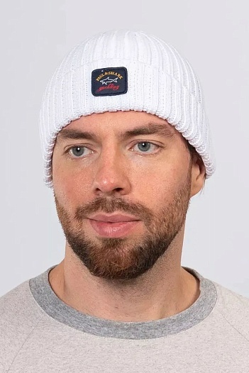Шапка Paul & Shark logo-badge - White   