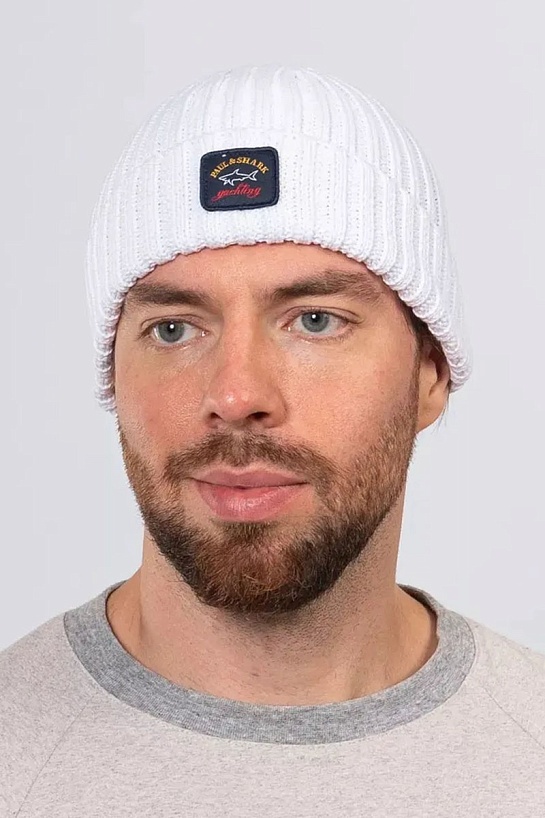 Шапка Paul & Shark logo-badge - White