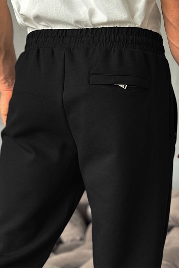Спортивные штаны Armani Exchange logo-embroidered - Black   
