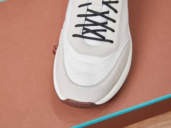 Замшевые кроссовки Loro Piana Week End Walk - White