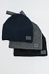 Мужская серая шапка Calvin Klein logo-patch