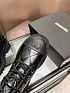 Женские кожаные ботинки Chanel premium - Black