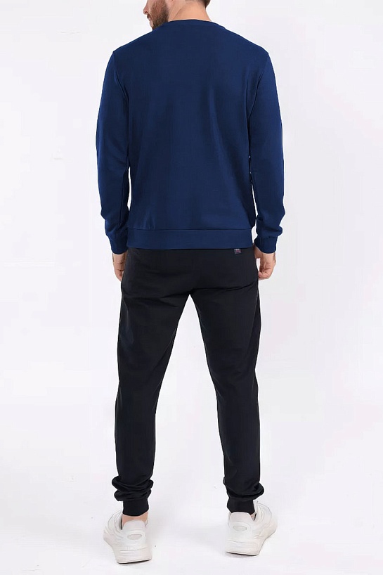 Свитшот синего цвета Paul & Shark logo-print