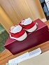 Женские замшевые кеды Gucci Premium - Red
