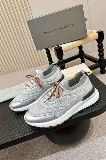 Мужские кроссовки Brunello Cucinelli knitted   