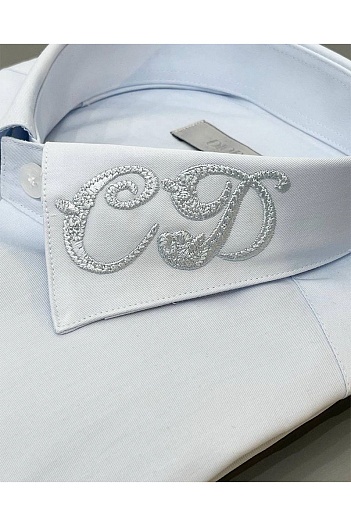 Классическая рубашка Dior embroidered logo - Black   