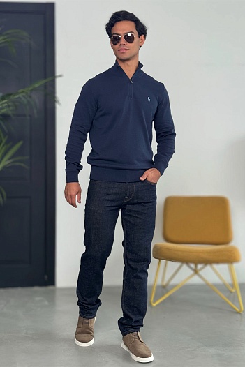 Мужские джинсы тёмно-синего цвета Polo Ralph Lauren regular fit   