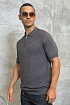 Мужское поло Stefano Ricci серого цвета