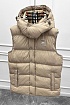 Бежевый жилет Burberry London England logo-patch