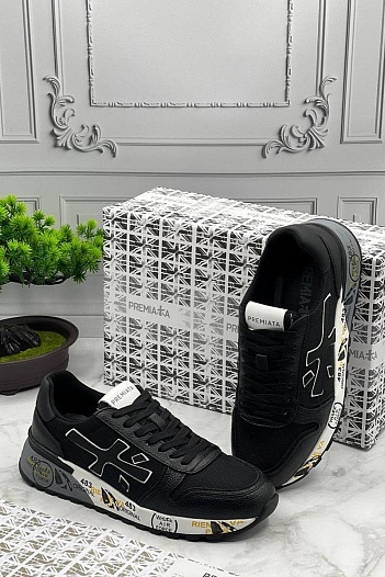 Комбинированные кроссовки Premiata Mick - Black   