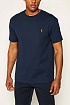Футболка синего цвета Polo Ralph Lauren pony-embroidered